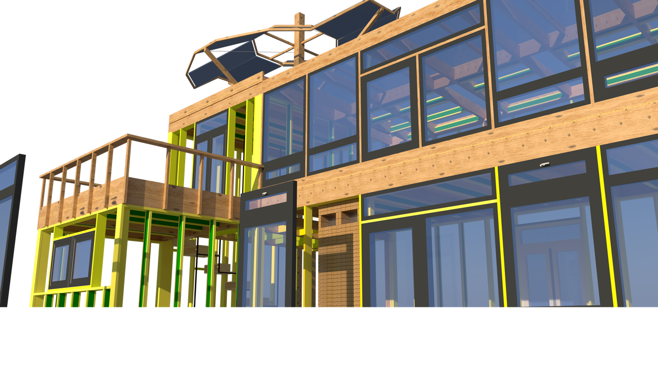 Interior layout of modular habitat